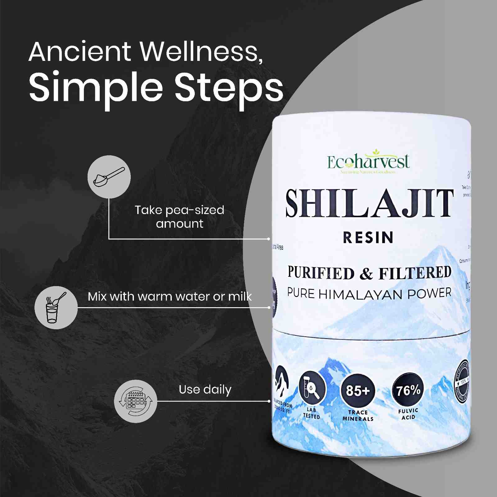 Ecoharvest Pure Himalayan Shilajit Resin