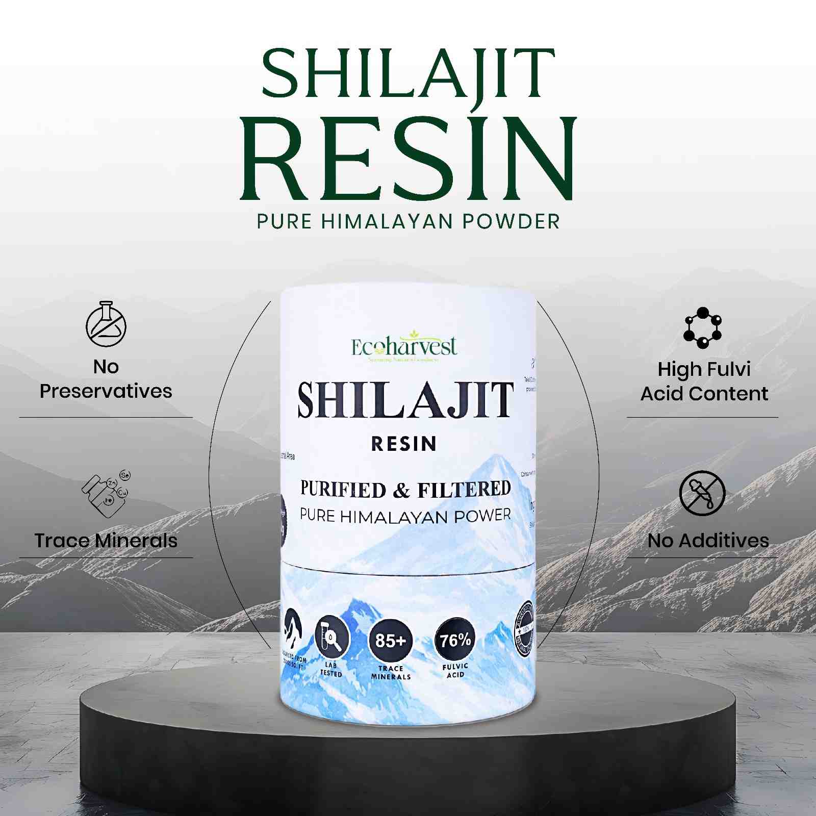 Ecoharvest Pure Himalayan Shilajit Resin